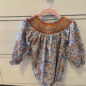 Smocked girls outfit